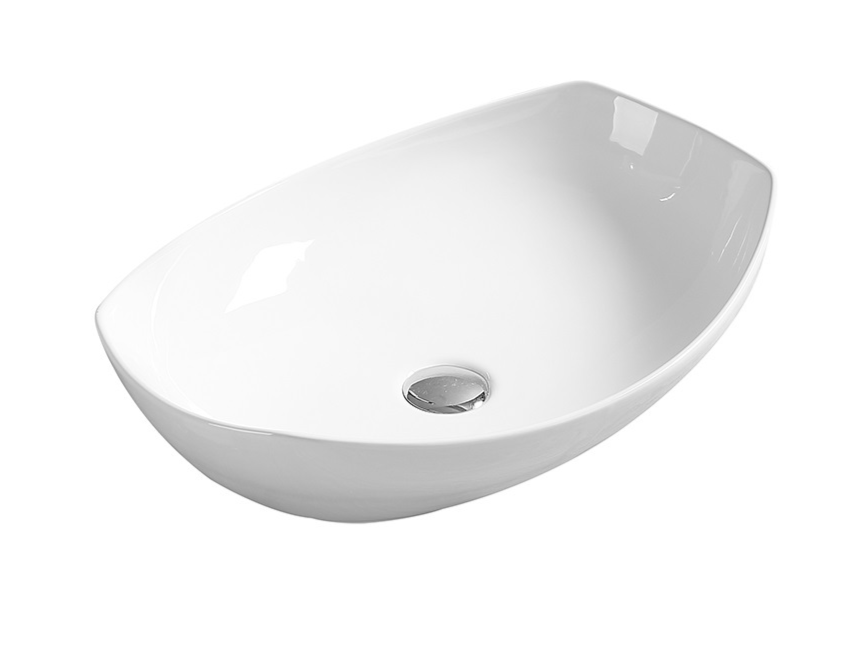 Раковина SantiLine SL-1027 накладная, белая
