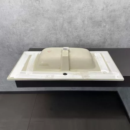 Тумба подвесная Comforty Бордо 90 дуб темно-коричневый с раковиной Comforty 9090M от магазина Vanna-Vanna.ru!