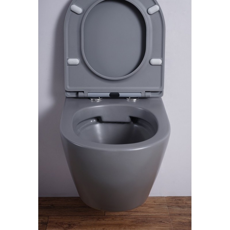 Унитаз подвесной Esbano AZALEA (Matt Grey) 480x365x360