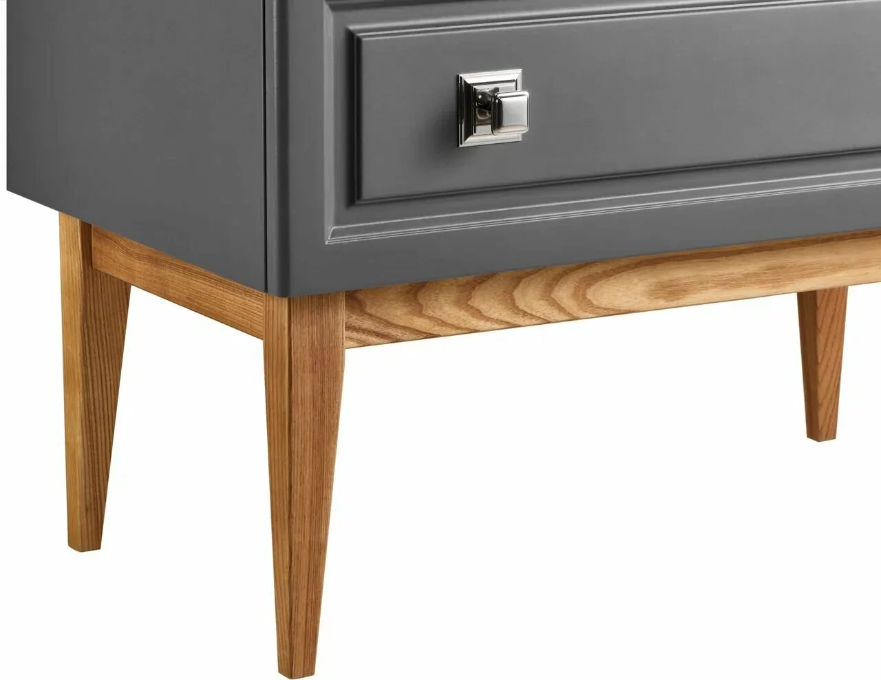 Тумба с раковиной Asb-Woodline Каталина 80 напольная, серый