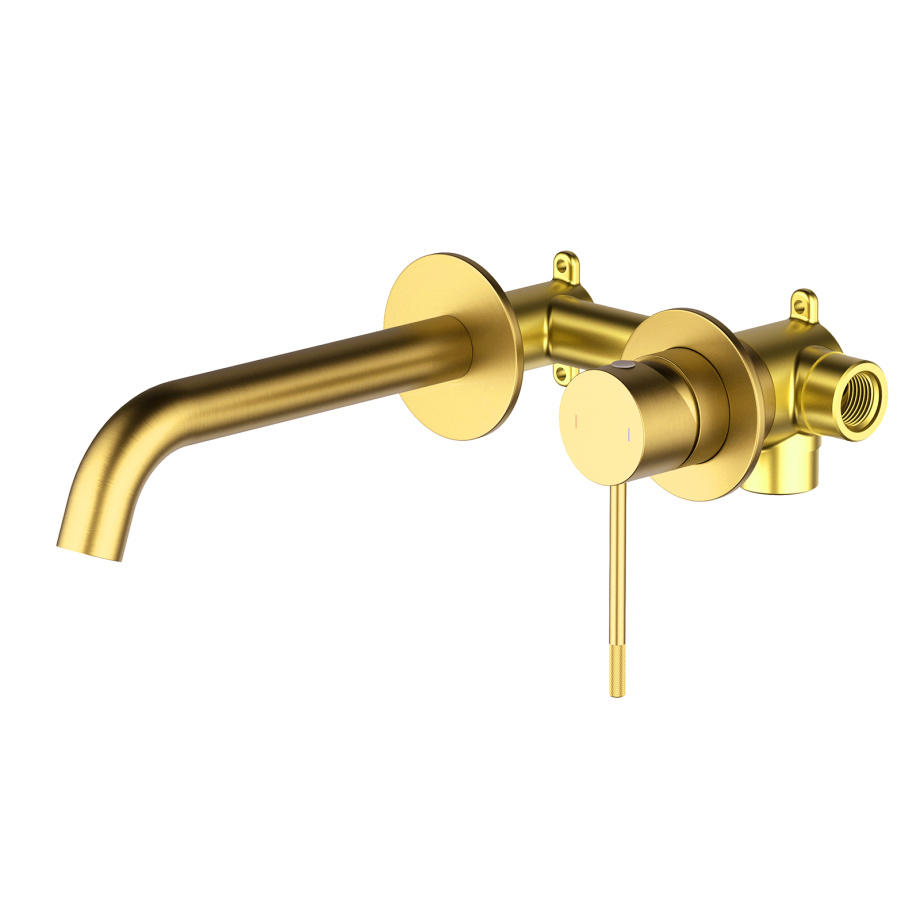 Смеситель для раковины встроенный Timo Saona 2372/20SM золото шлифованное