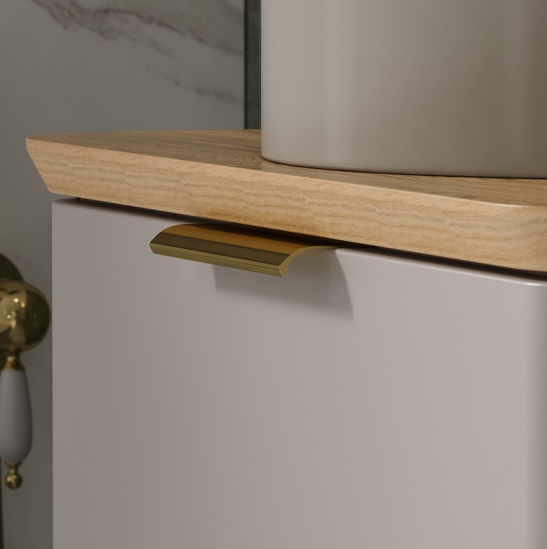 Тумба подвесная со столешницей EQUIL Desert 60 с раковиной 110А (110АMK), амарок