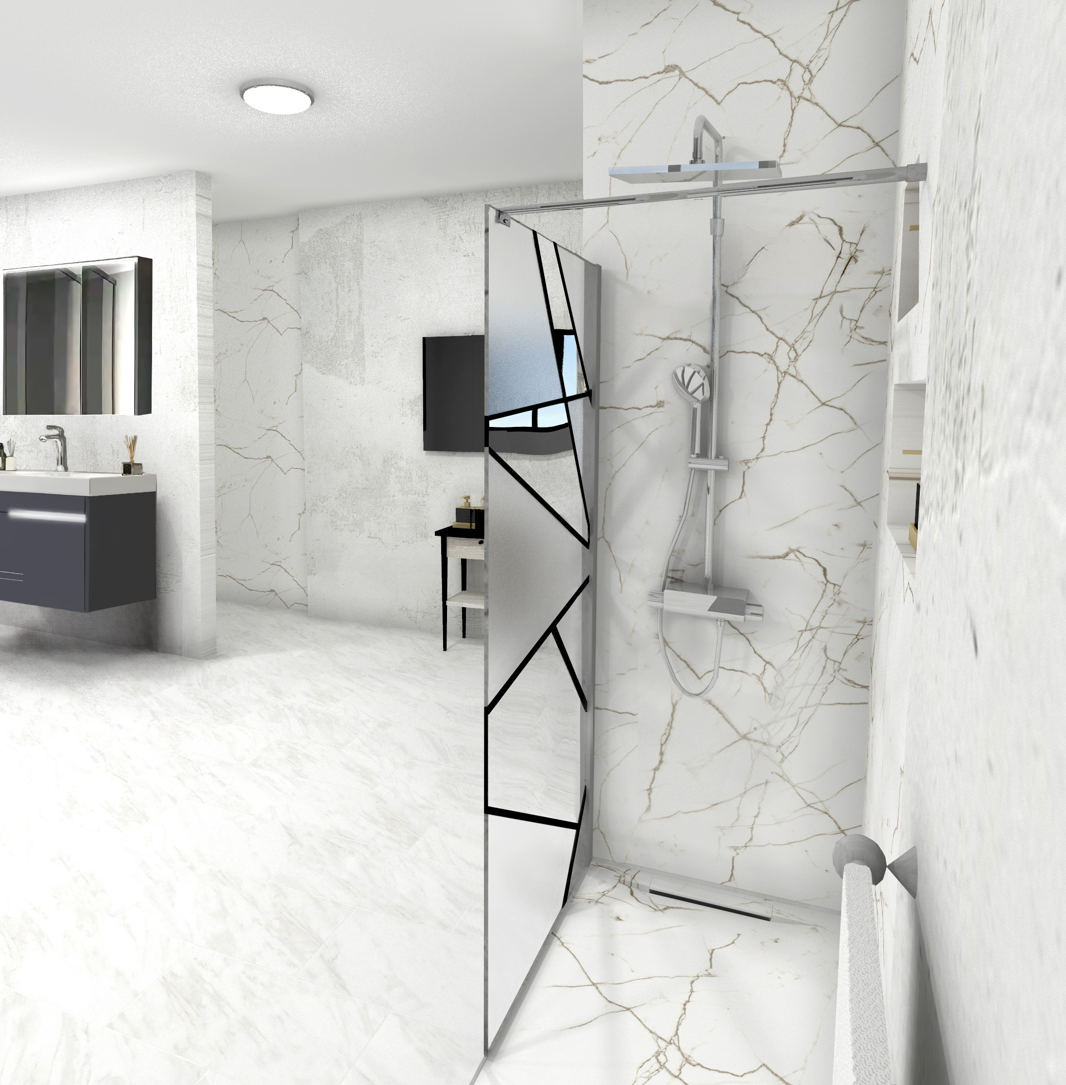 Душевая перегородка Cerutti Spa PICK T120 (120x190)