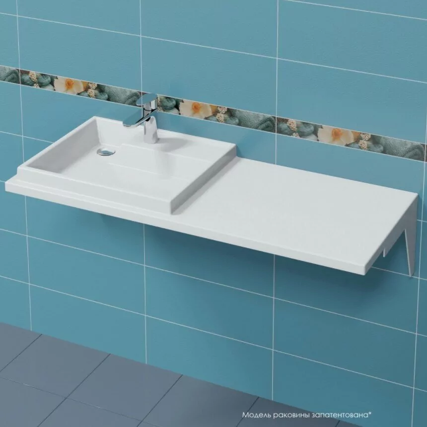 Раковина Санта Юпитер 1200х500 L белая