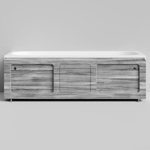 Экран под ванну Vod-ok Хит 180 раздвижной Лиственница структурная контрастно-серая