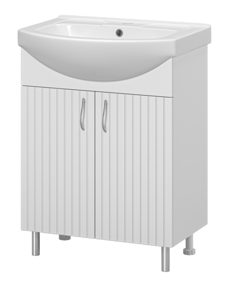 Тумба с раковиной Misty Изео 65 белый