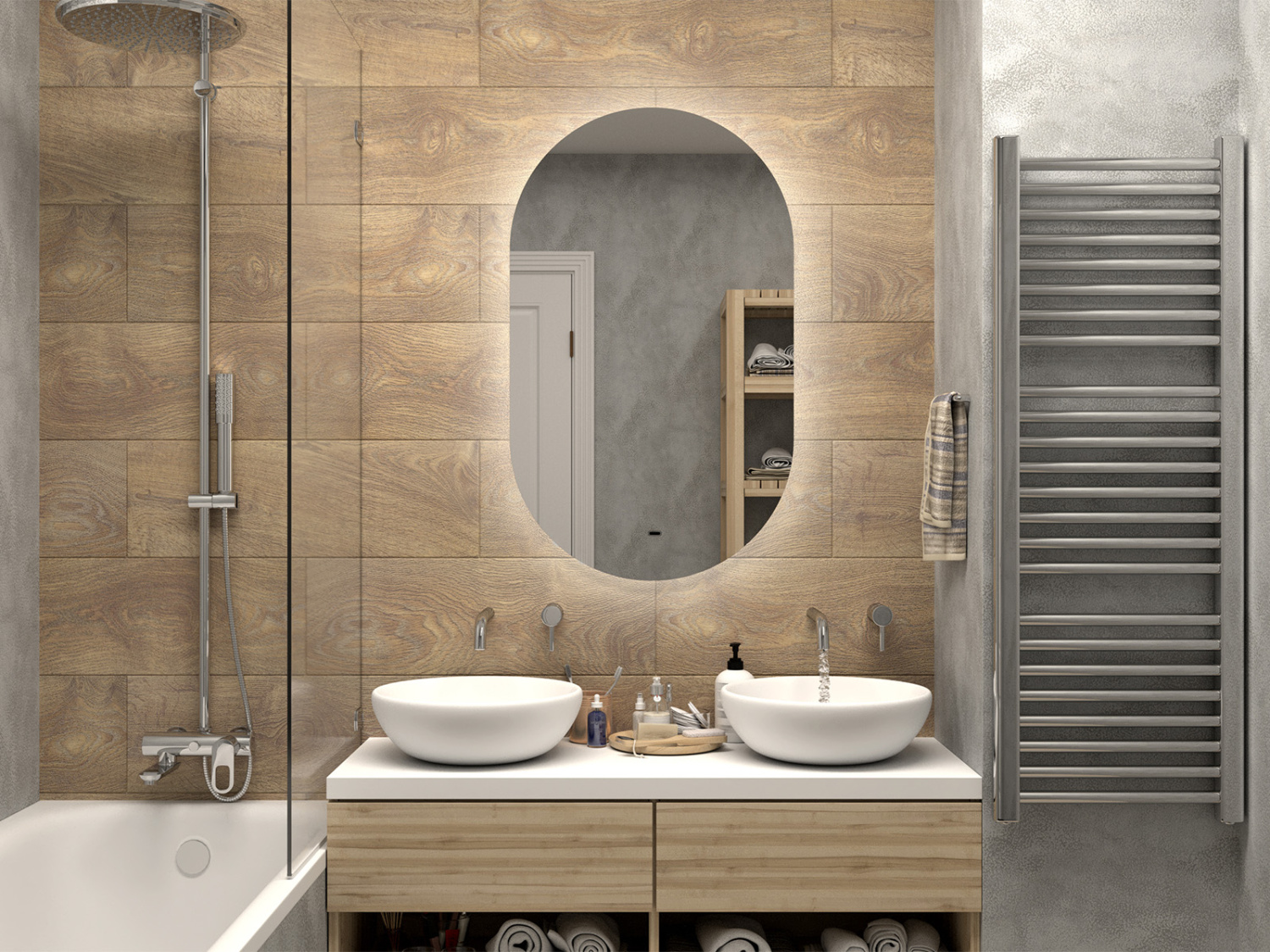 Зеркало Misty Титавин 600x1000