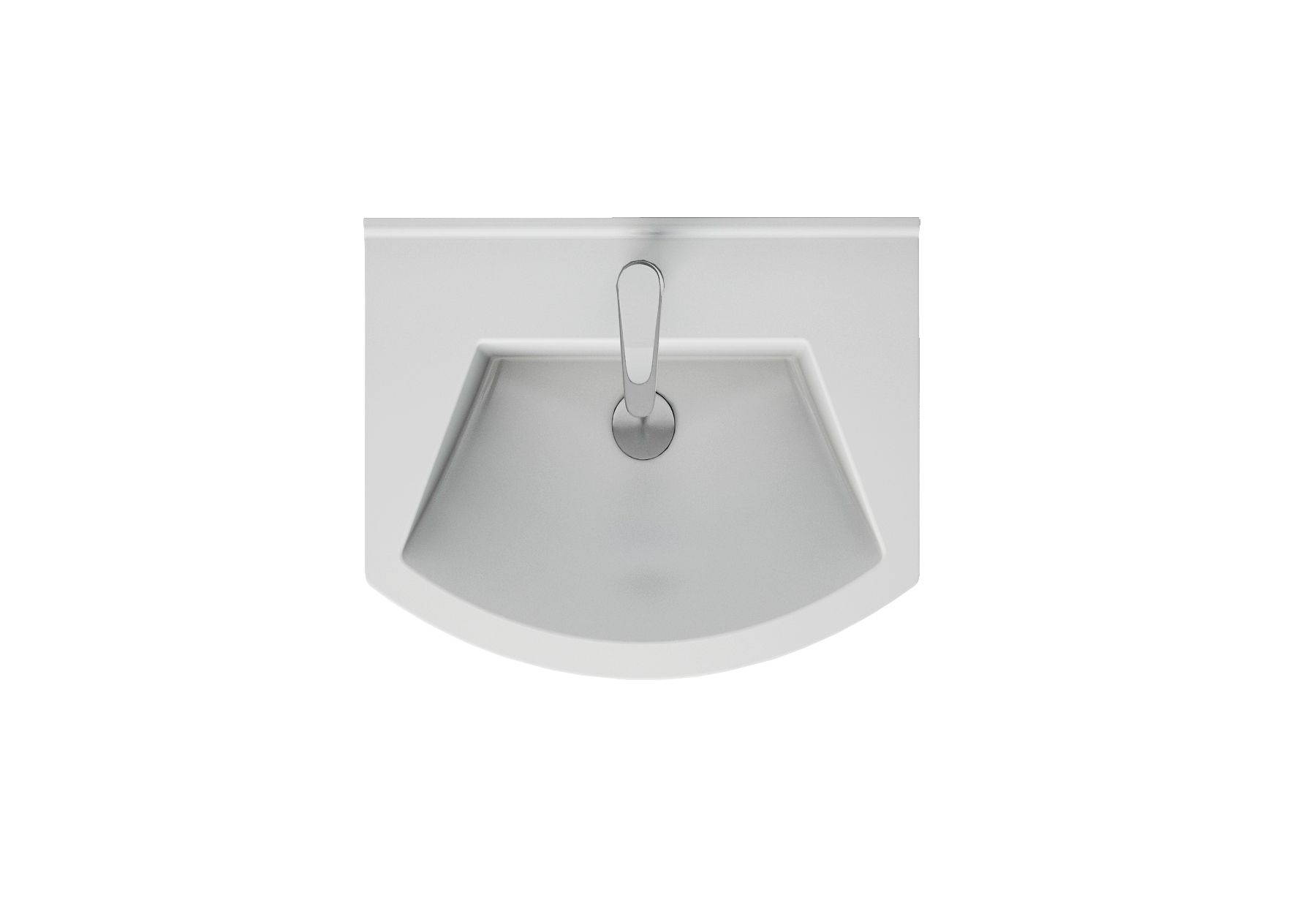 Тумба с раковиной Адам 55 напольная, Мрамор Белый софт тач