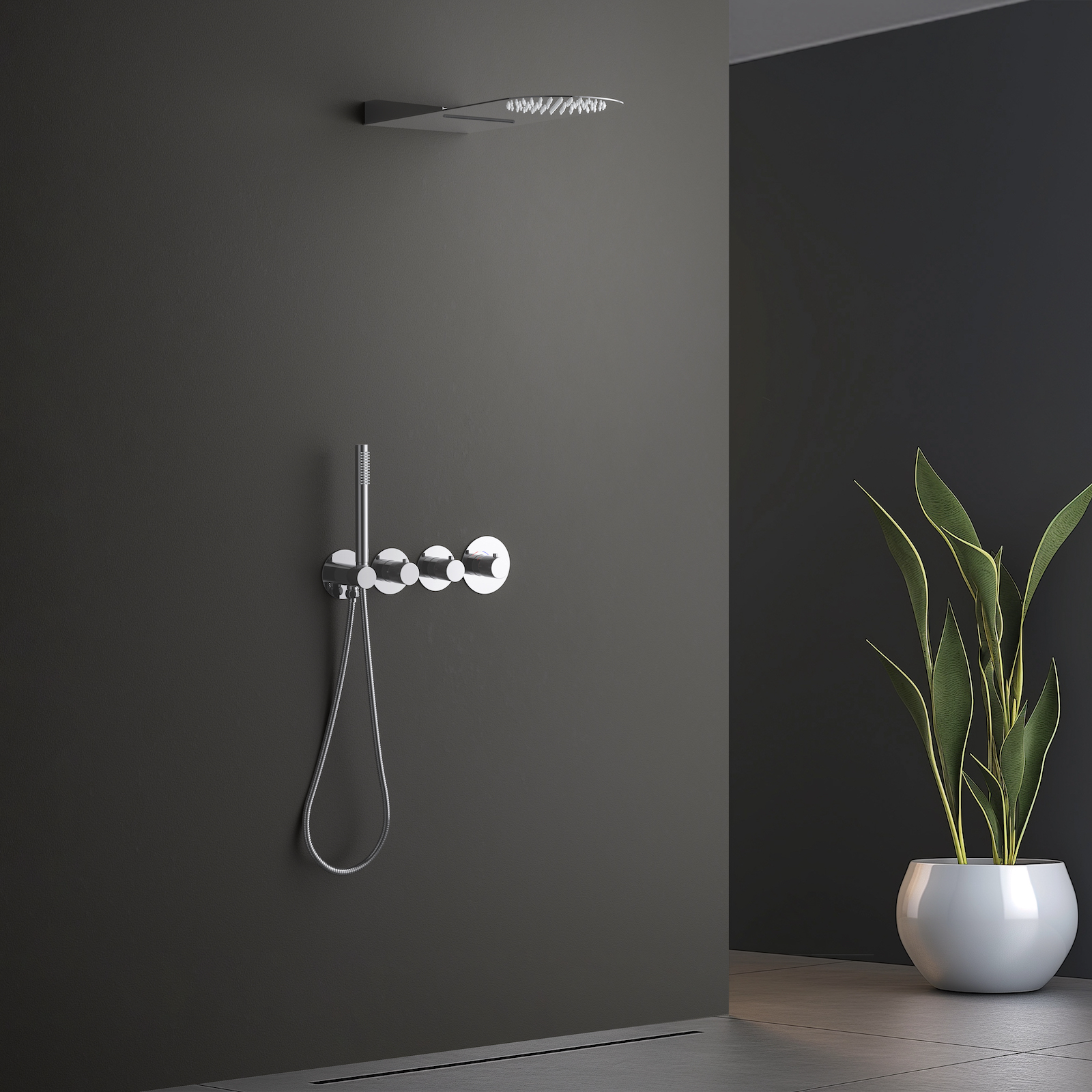 Душевая система встроенная с термостатом Timo Saona SX-2350/00SM хром