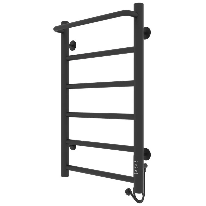 Полотенцесушитель электрический Laris Прайм ЧК 400х600 правый, черный матовый от магазина Vanna-Vanna.ru!