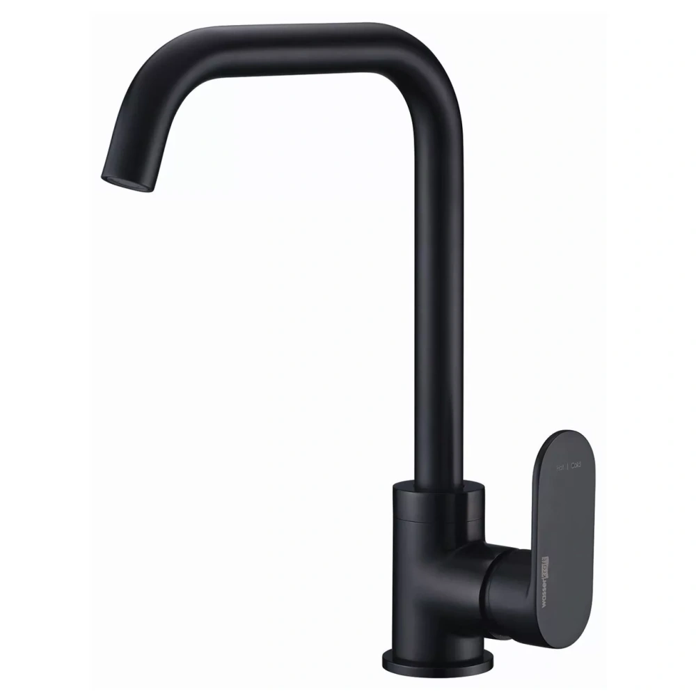 Смеситель для кухни WasserKraft Elbe A7407 черный Soft-touch от магазина Vanna-Vanna.ru!
