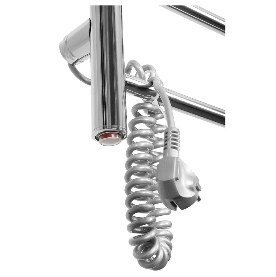 Полотенцесушитель электрический Domoterm Аврора 109-6 40x80 EK L левый, хром