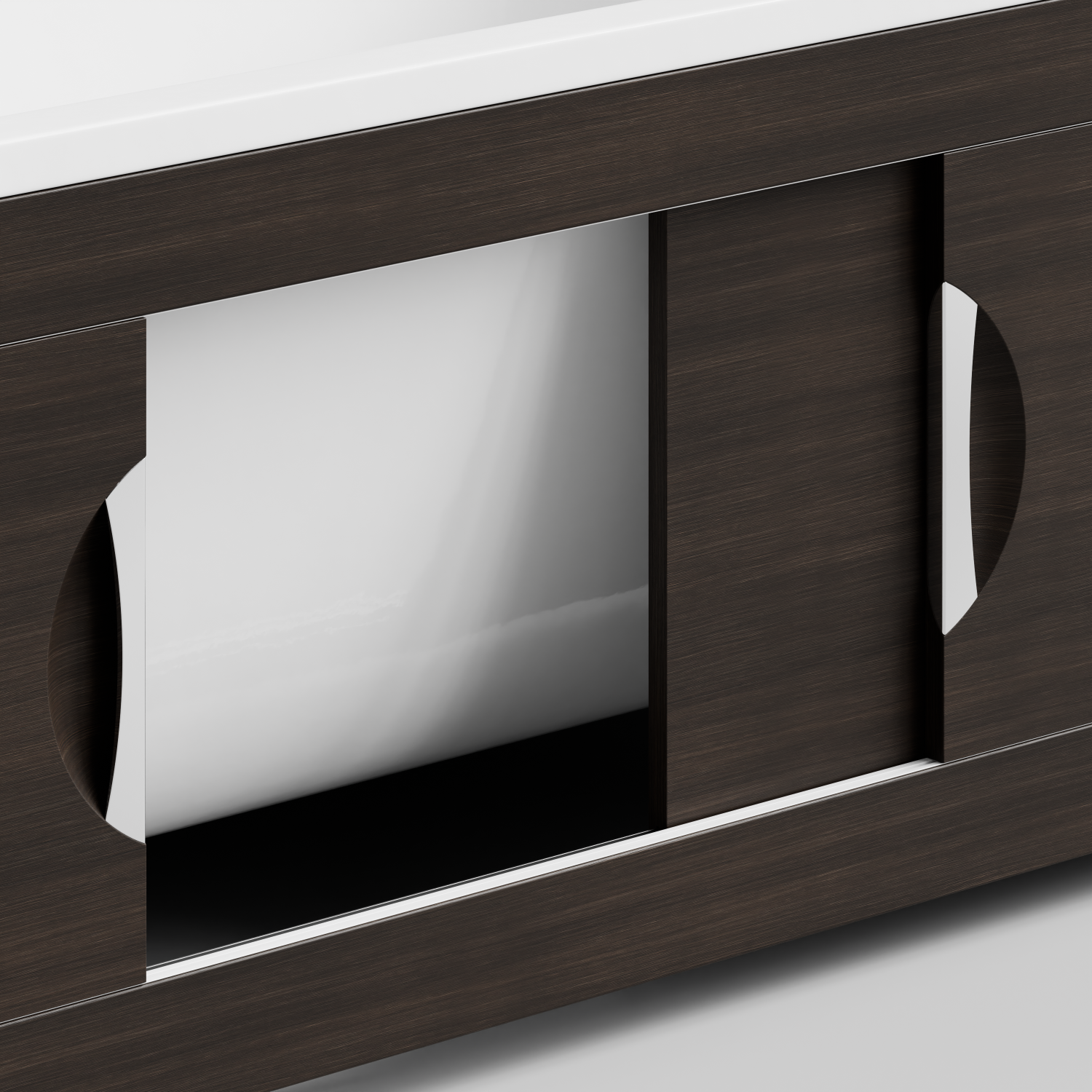 Экран под ванну Vod-ok Топ 170 раздвижной Палисандр