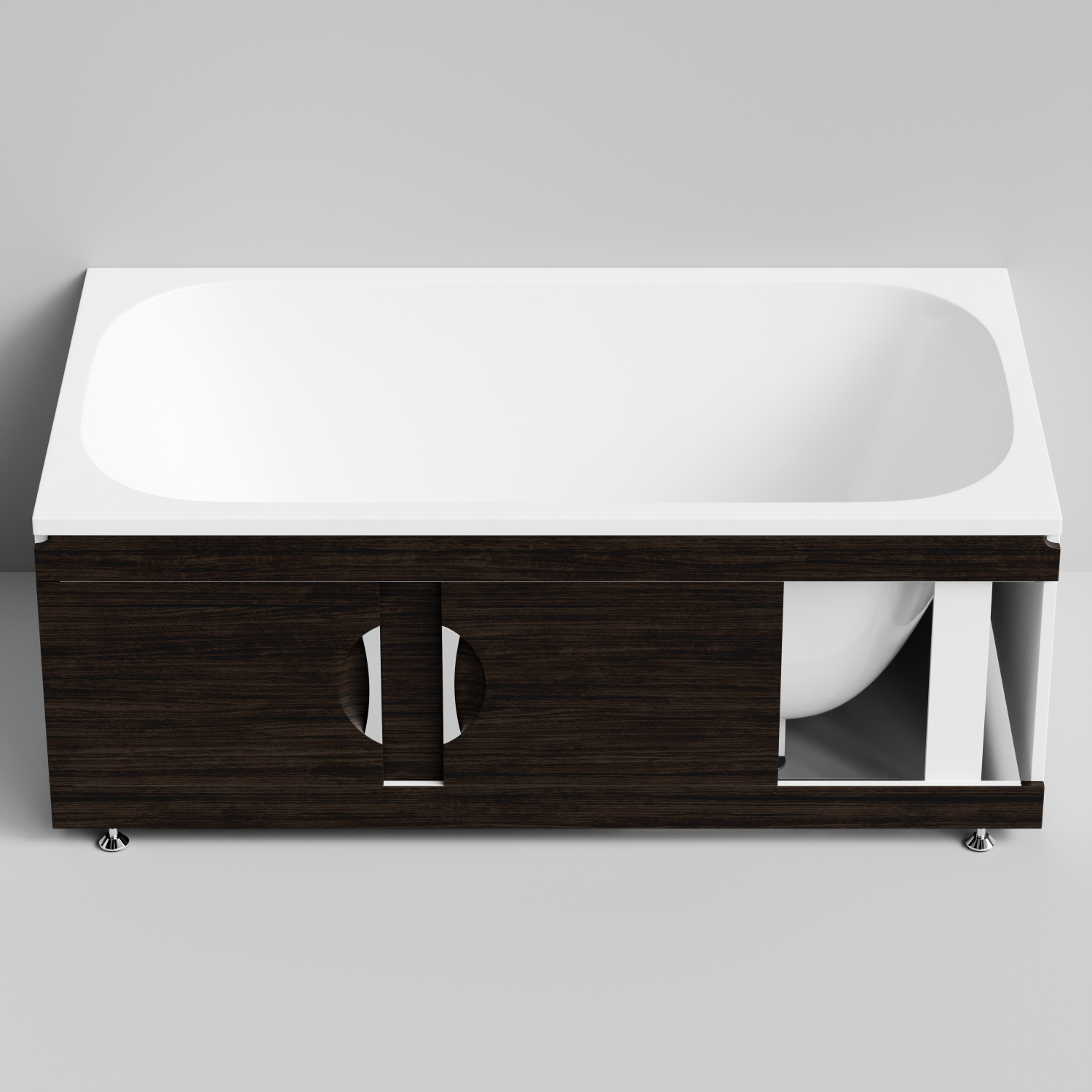 Экран под ванну Vod-ok Топ 150 раздвижной венге