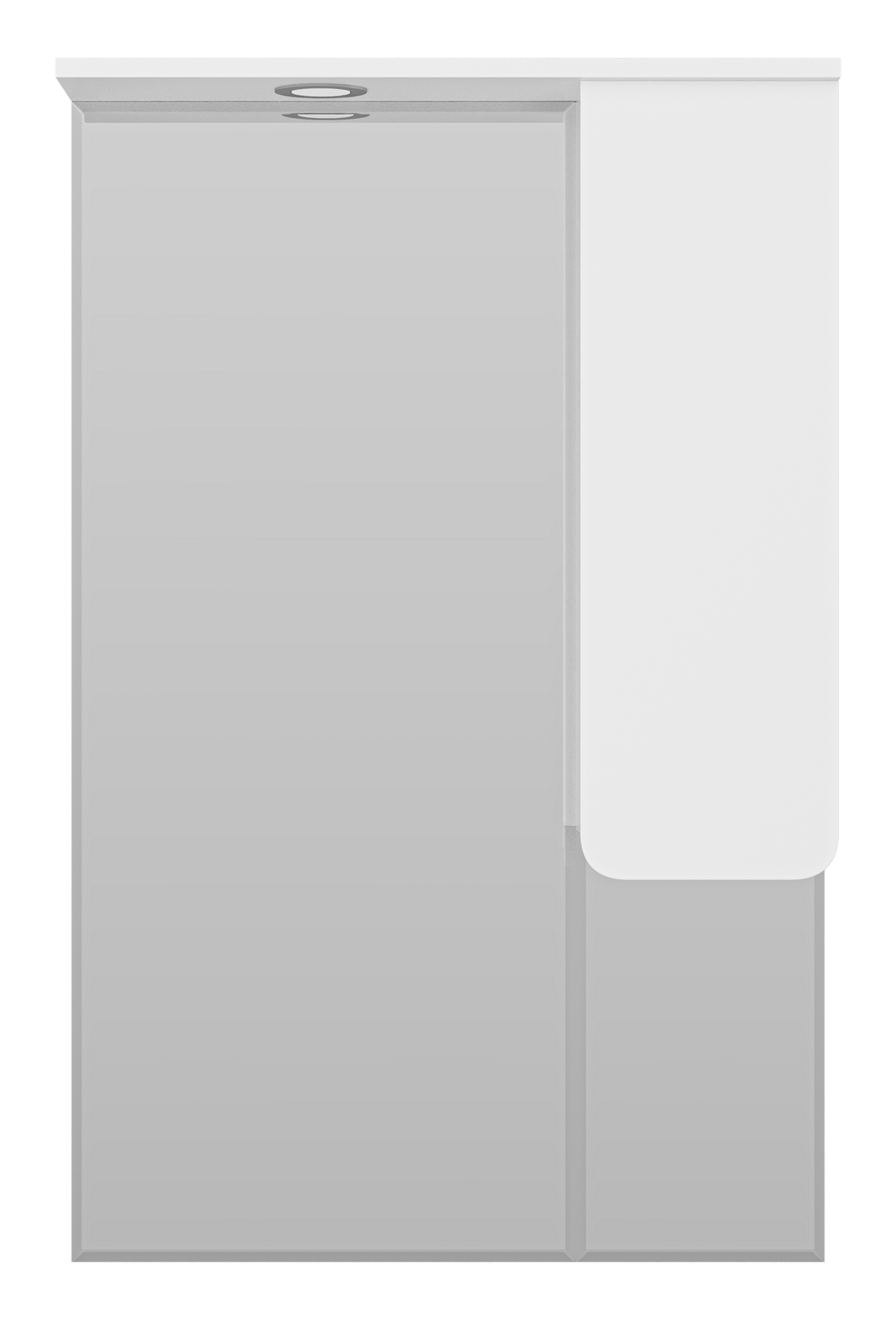 Зеркало-шкаф Misty Чегет 65 R, белый