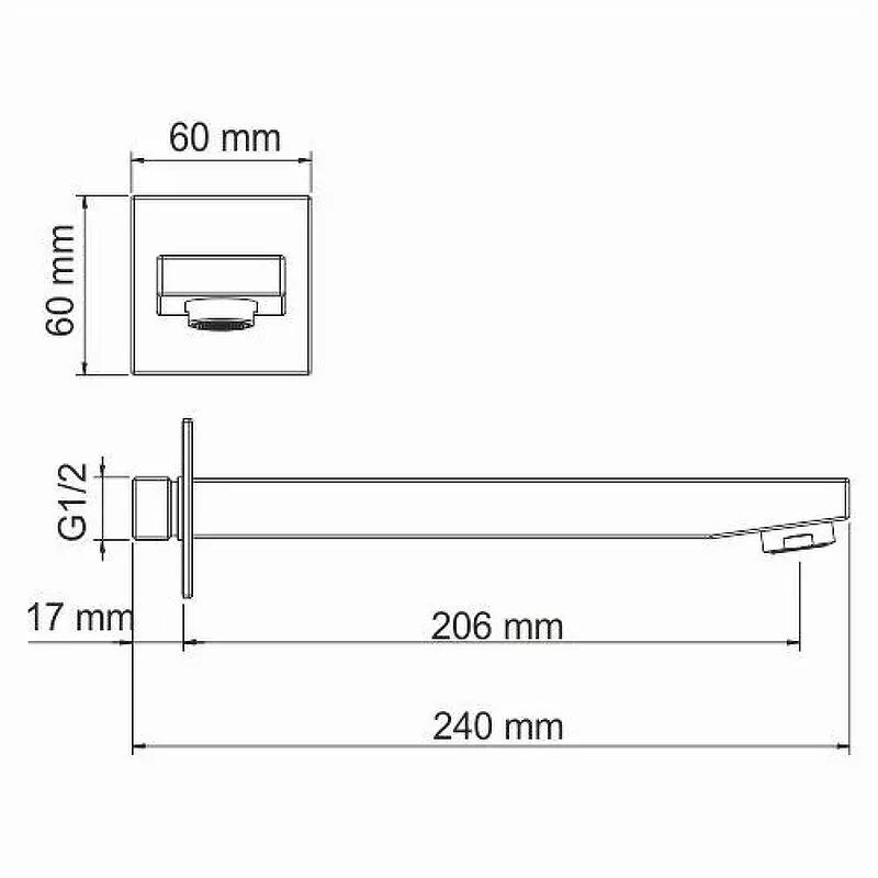 Смеситель для раковины WasserKraft Abens A20503 черный Soft-touch