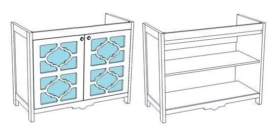 Мебель для ванной Corozo Манойр 105 комплект, напольный, белый