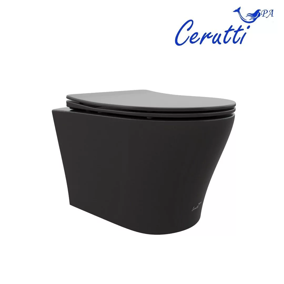 Унитаз Cerutti Spa Adige Aria MB CT9246 подвесной, черный