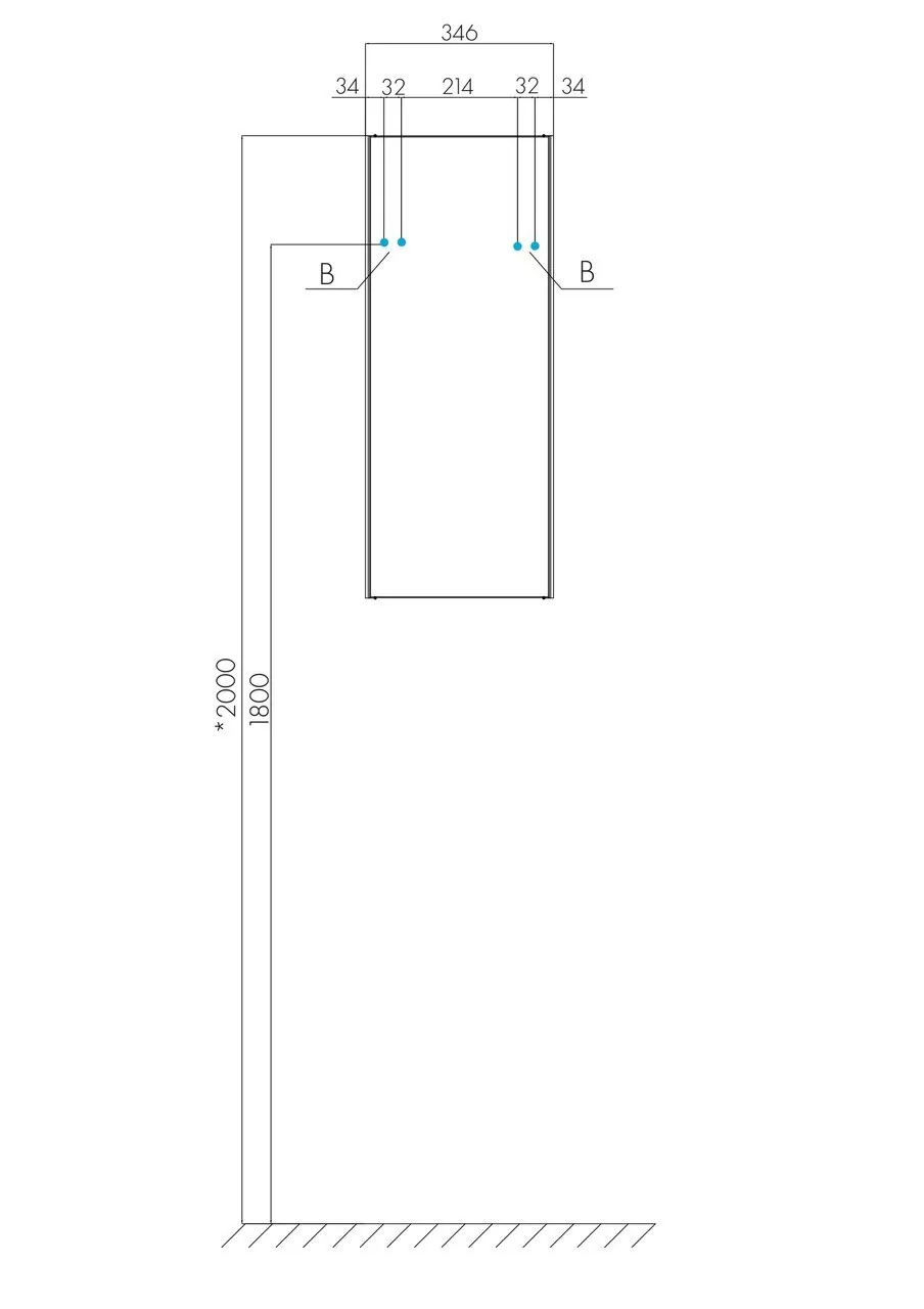Шкаф навесной Aquaton Асти 40 L/R, белый/ясень шимо