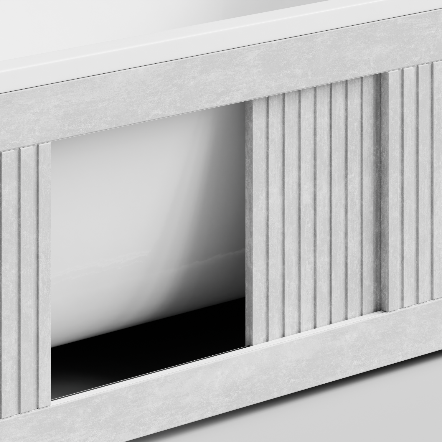 Экран под ванну Vod-ok Тач 180 раздвижной Белый камен