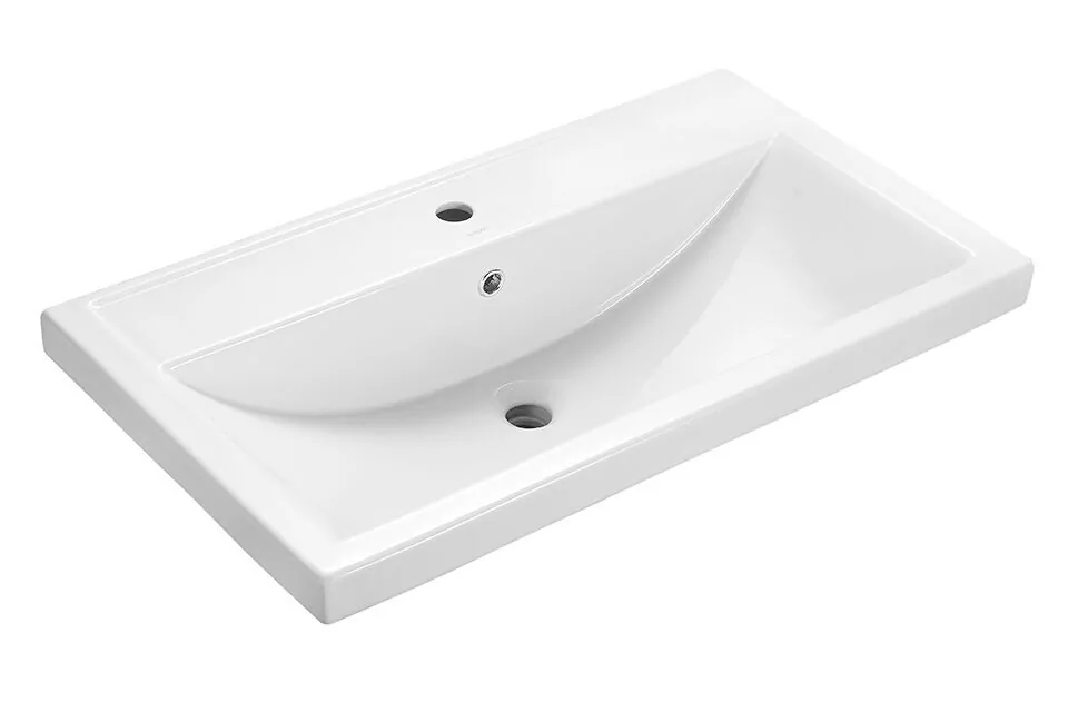 Тумба с раковиной Asb-Woodline Монте 80 напольная, бежевая