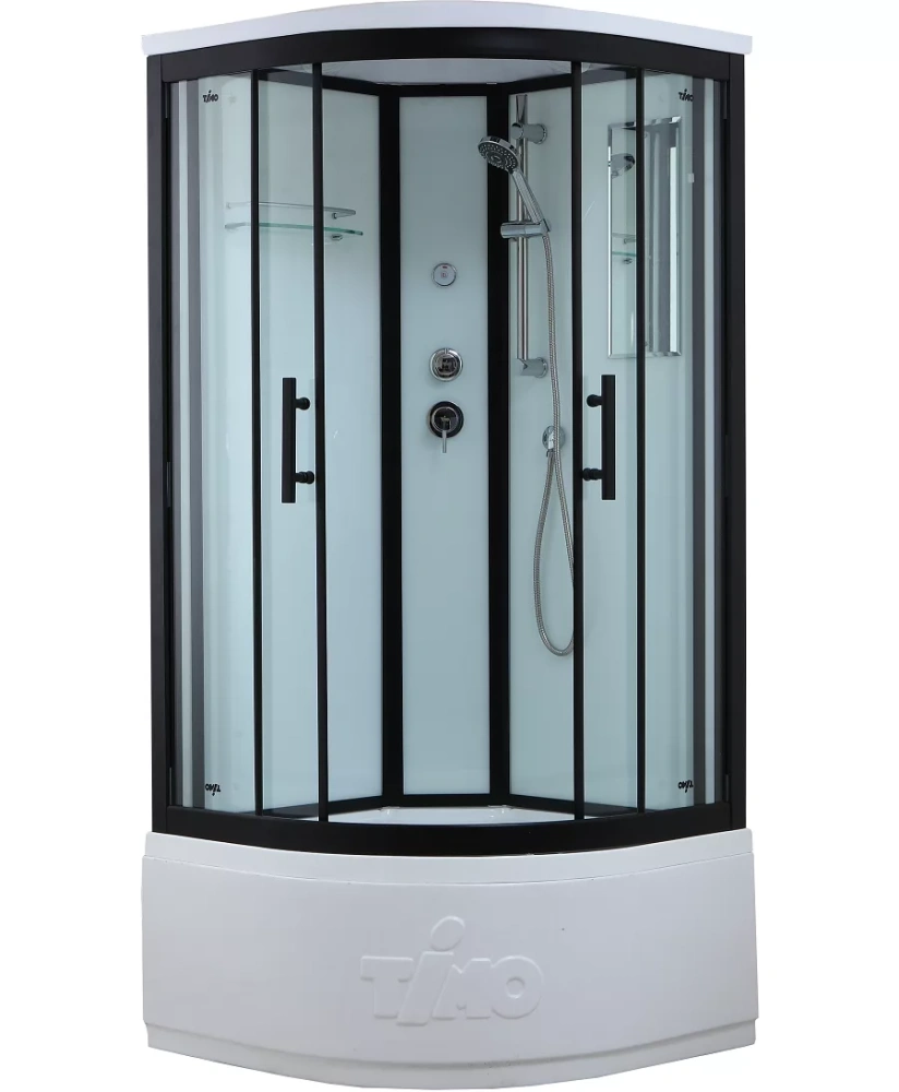 Душевая кабина Timo Standart Т-6600 Black 100x100 от магазина Vanna-Vanna.ru!