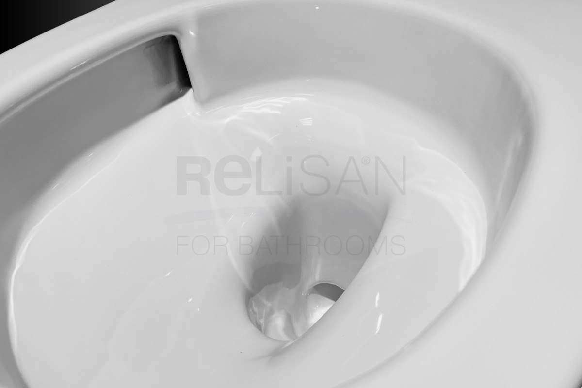 Унитаз подвесной Relisan WM 718/смыв торнадо, белый