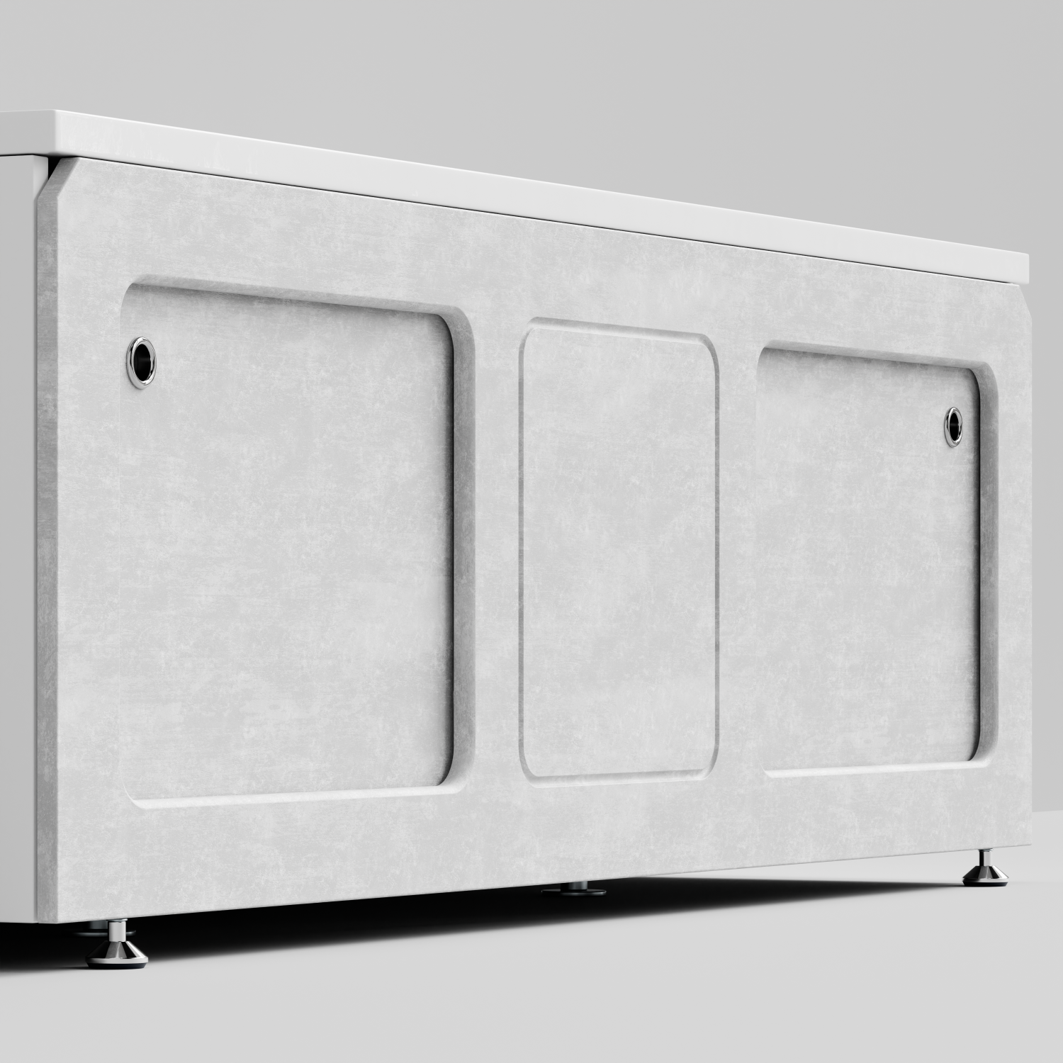 Экран под ванну Vod-ok Хит 170 раздвижной Белый камен