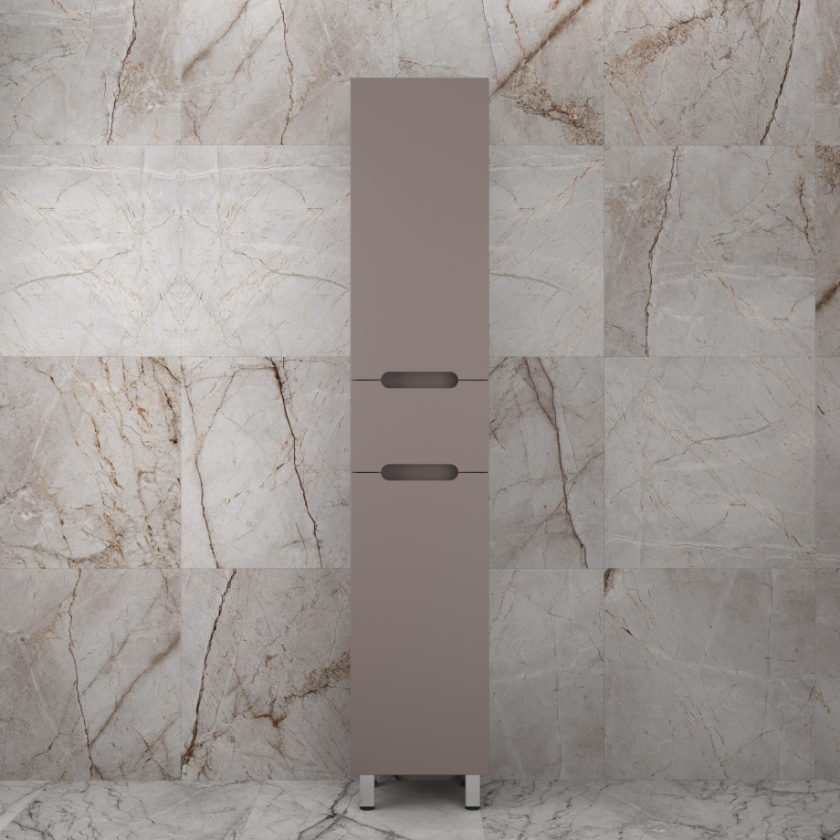 Пенал напольный Style Line Матис 36 см 1 ящик, тауп темный, PLUS