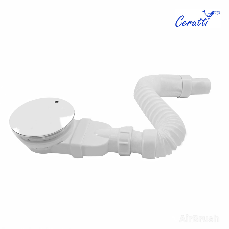 Сифон для душевого поддона Ceruttispa D85мм. под отв. D от 85 до 90мм. с гофрой D40мм.