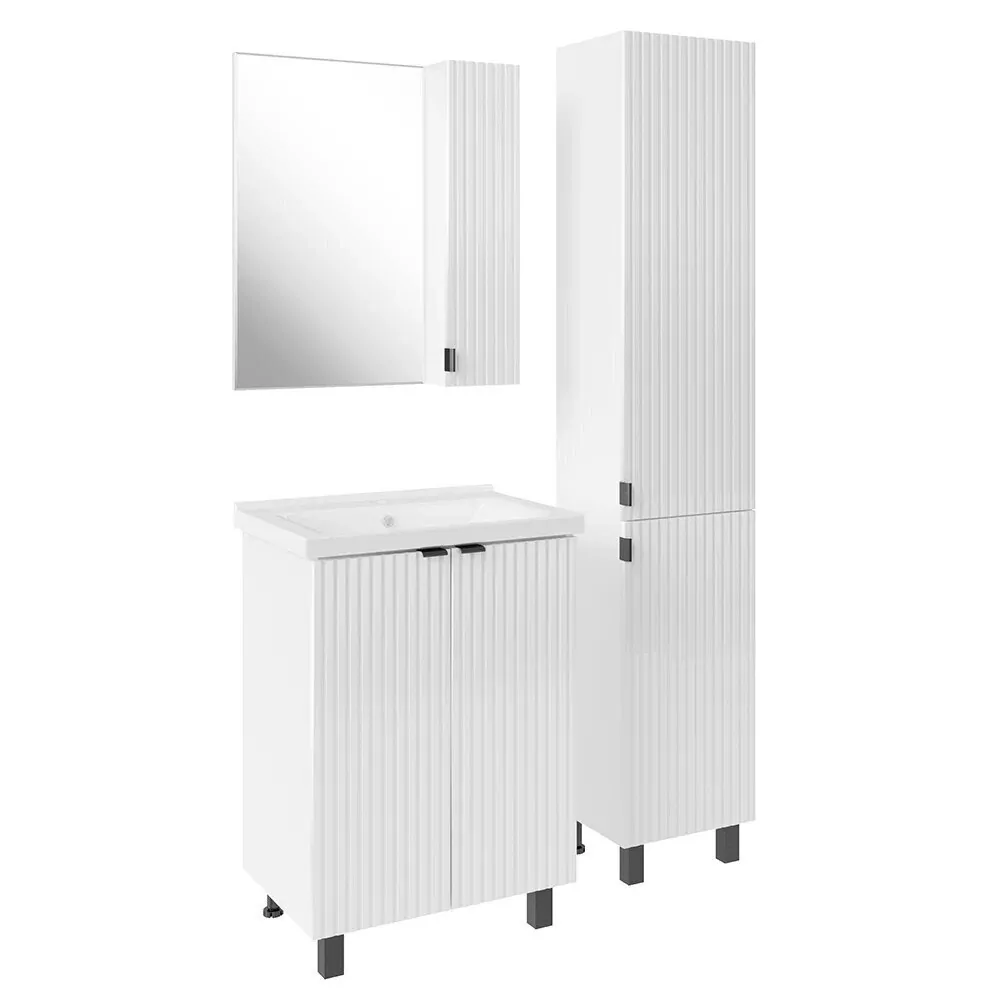 Пенал Асб-мебель Дора 35 R напольный, белый