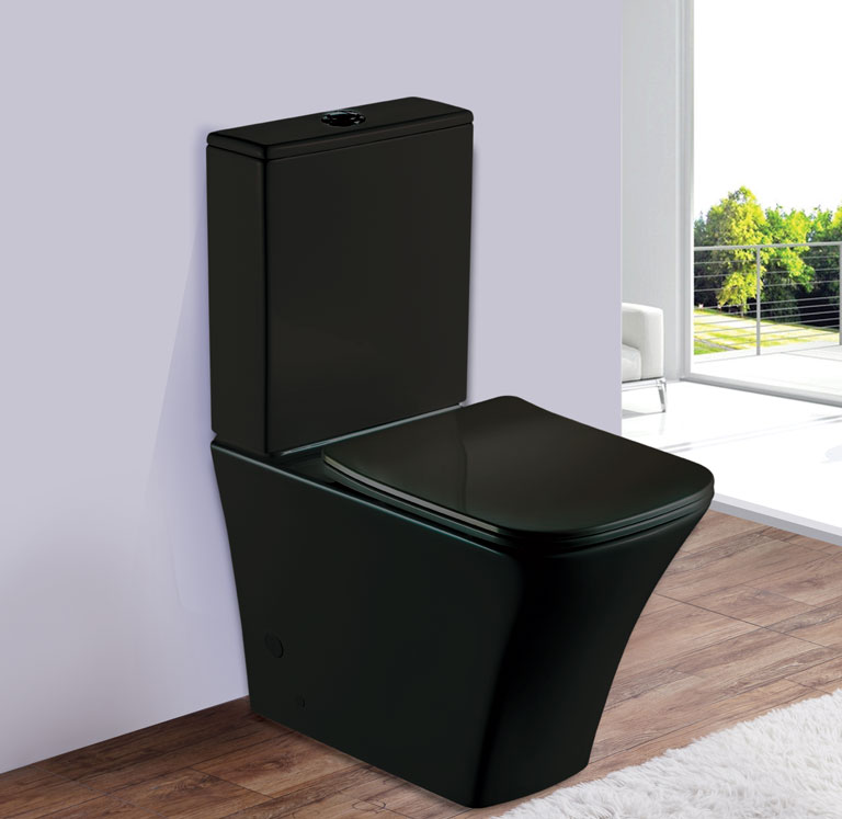 Унитаз напольный Esbano CRISAN (Matt Black) 625x365x820