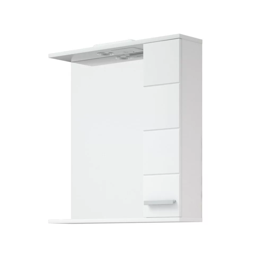 Зеркало-шкаф Corozo Денвер 60/С R свет, белый