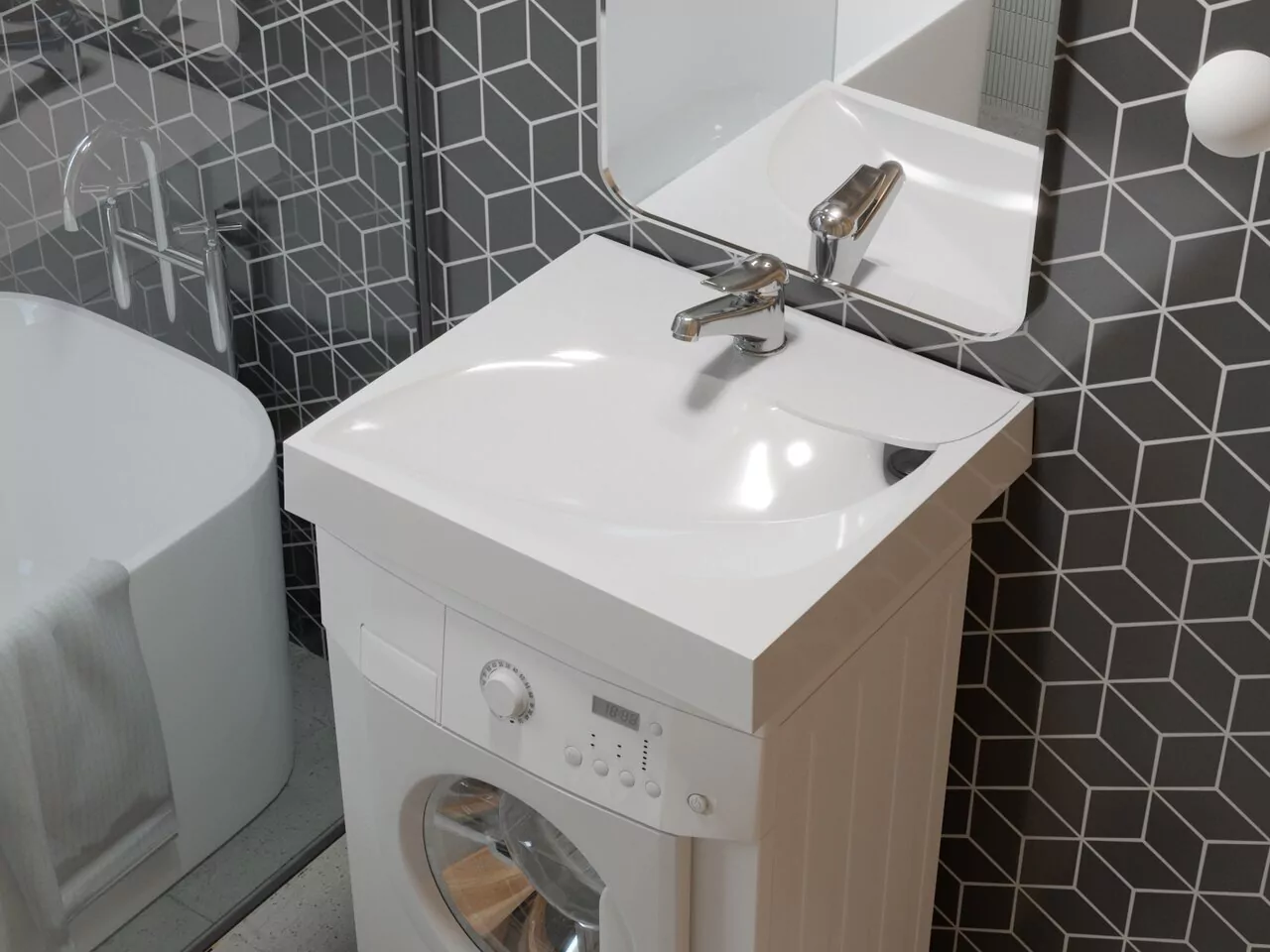 Раковина Madera List 60х55 белая от магазина Vanna-Vanna.ru!