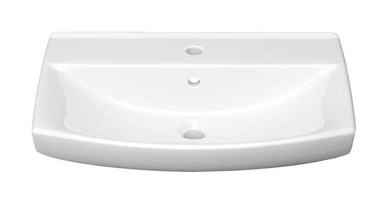 Тумба напольная SanStar Линни 60 с раковиной Клермонт 60, белая