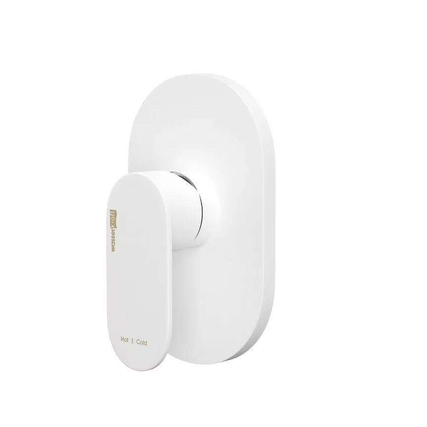 Смеситель WasserKraft Mindel 8551 встраиваемый, на 1 выход, белый Soft-touch