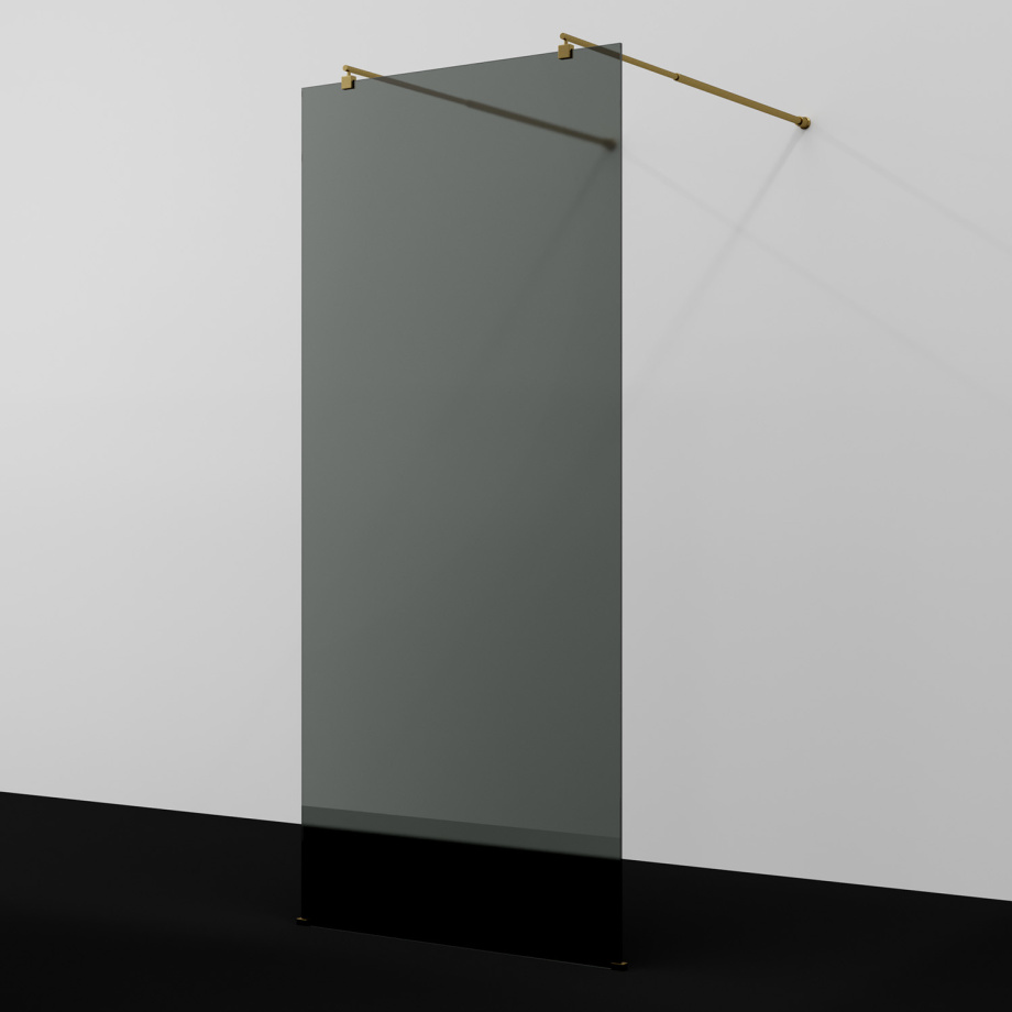 Душевая перегородка WasserKRAFT Vechte 60W39BG-TG матовое золото