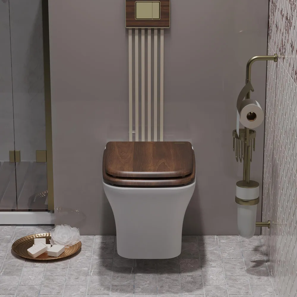 Унитаз подвесной Opadiris Кантара OS74712N белый, светлый орех