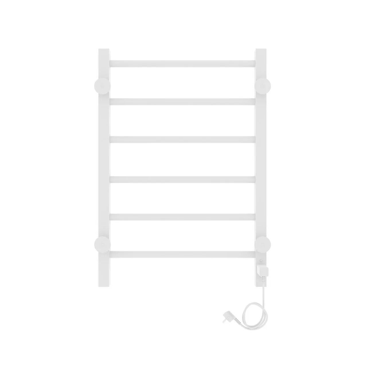 Полотенцесушитель электрический Laris Феличия ЧК П6 400х600 с терморегулятором, левый, белый матовый