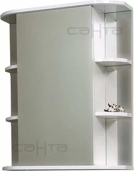 Зеркало-шкаф Санта Герда 60 свет, белый