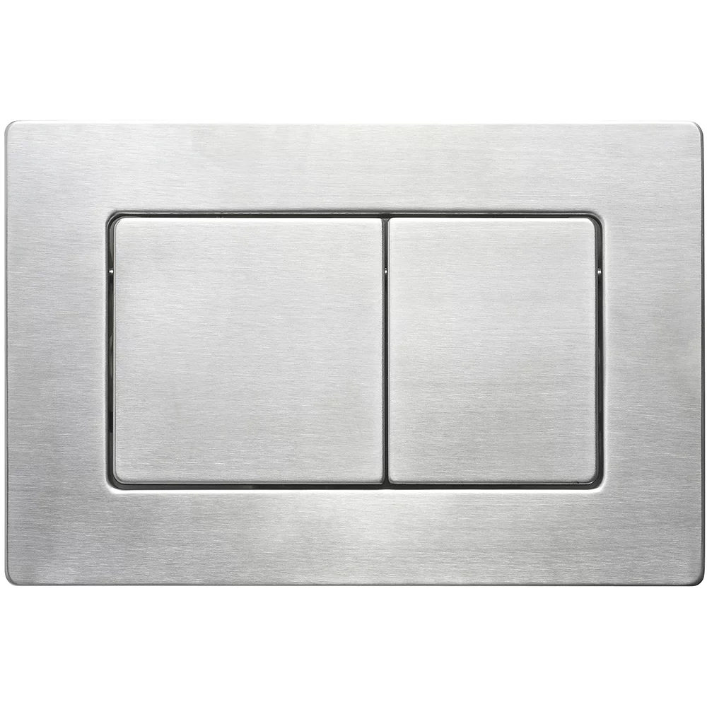 Кнопка смыва Veconi FLUSH V9, FLV9-9, 237х159х6, нержавеющая сталь, сталь брашинг