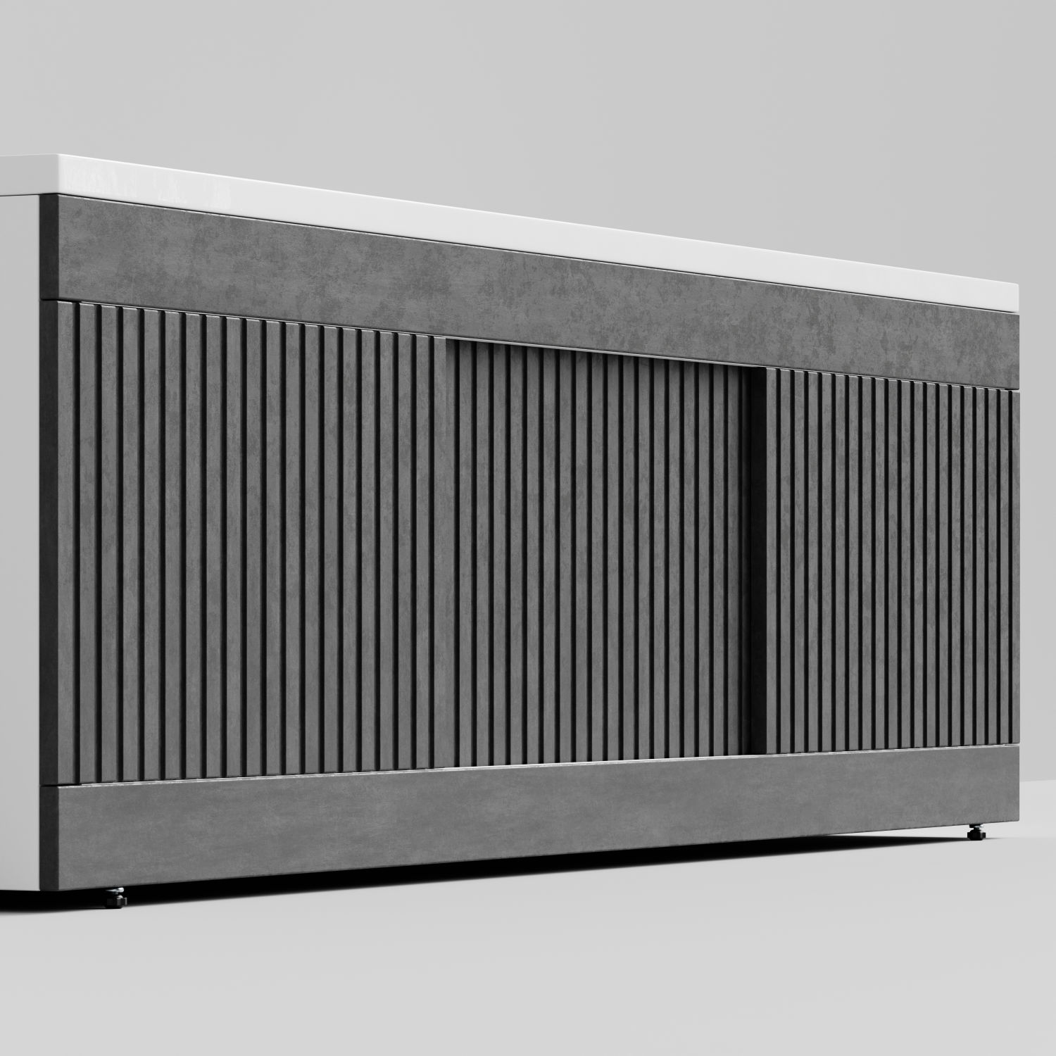 Экран под ванну Vod-ok Тач 180 раздвижной Серый камень