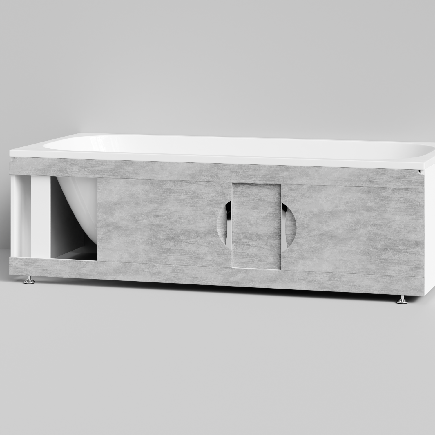 Экран под ванну Vod-ok Топ 180 раздвижной Горный камень