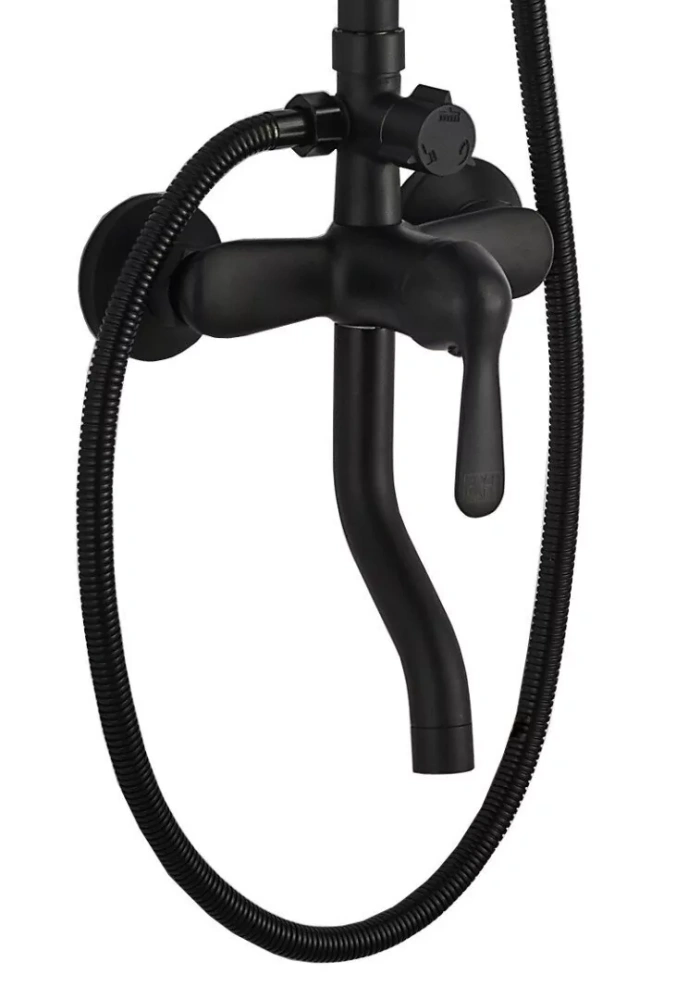 Душевая стойка BochMann Eco Quadro Black BM8427 черный матовый от магазина Vanna-Vanna.ru!