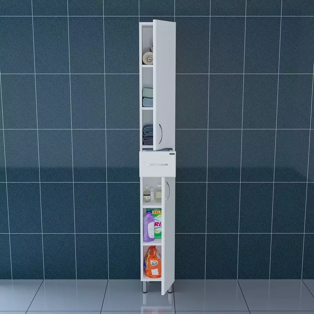 Пенал Санта Стандарт 24 R напольный, белый