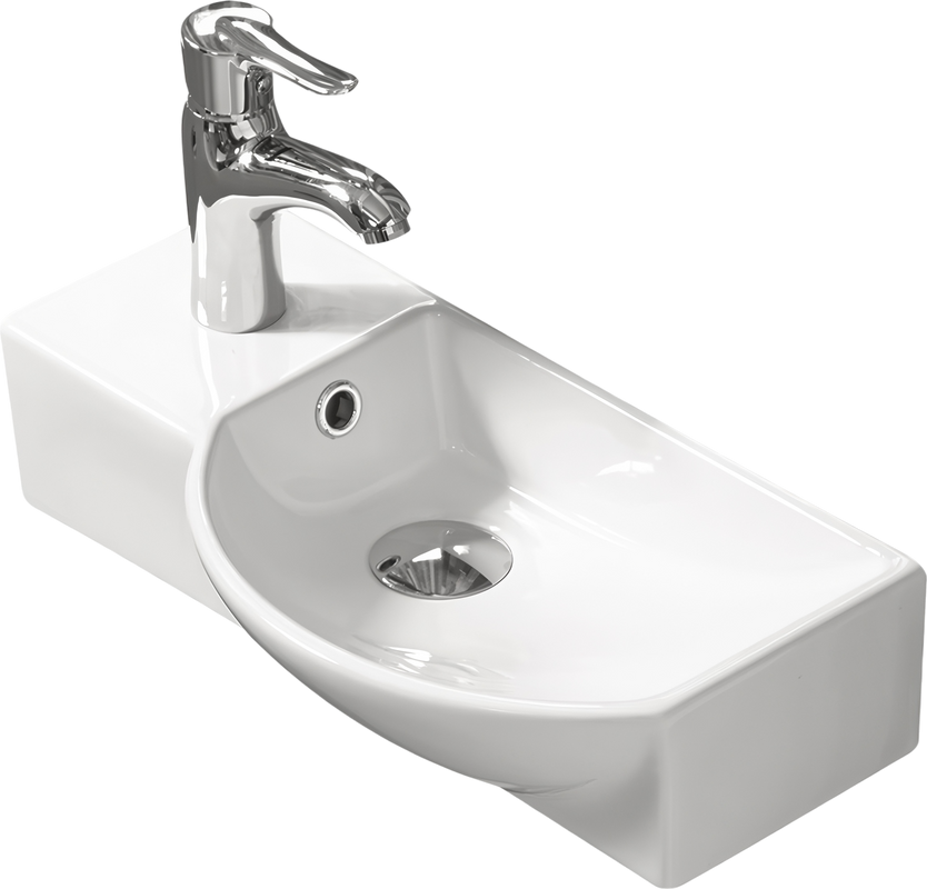 Раковина SantiLine SL-2012R накладная, белый