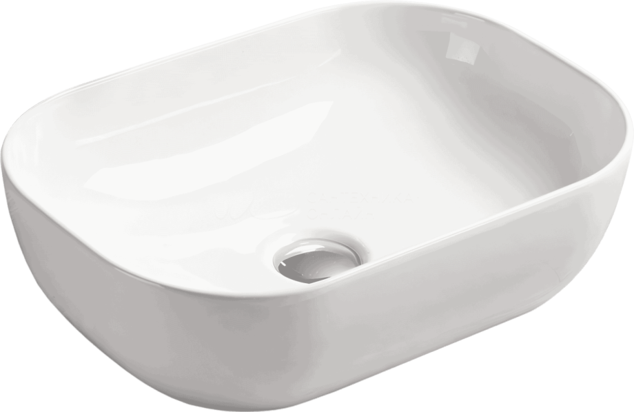Раковина SantiLine SL-1047 накладная, белая