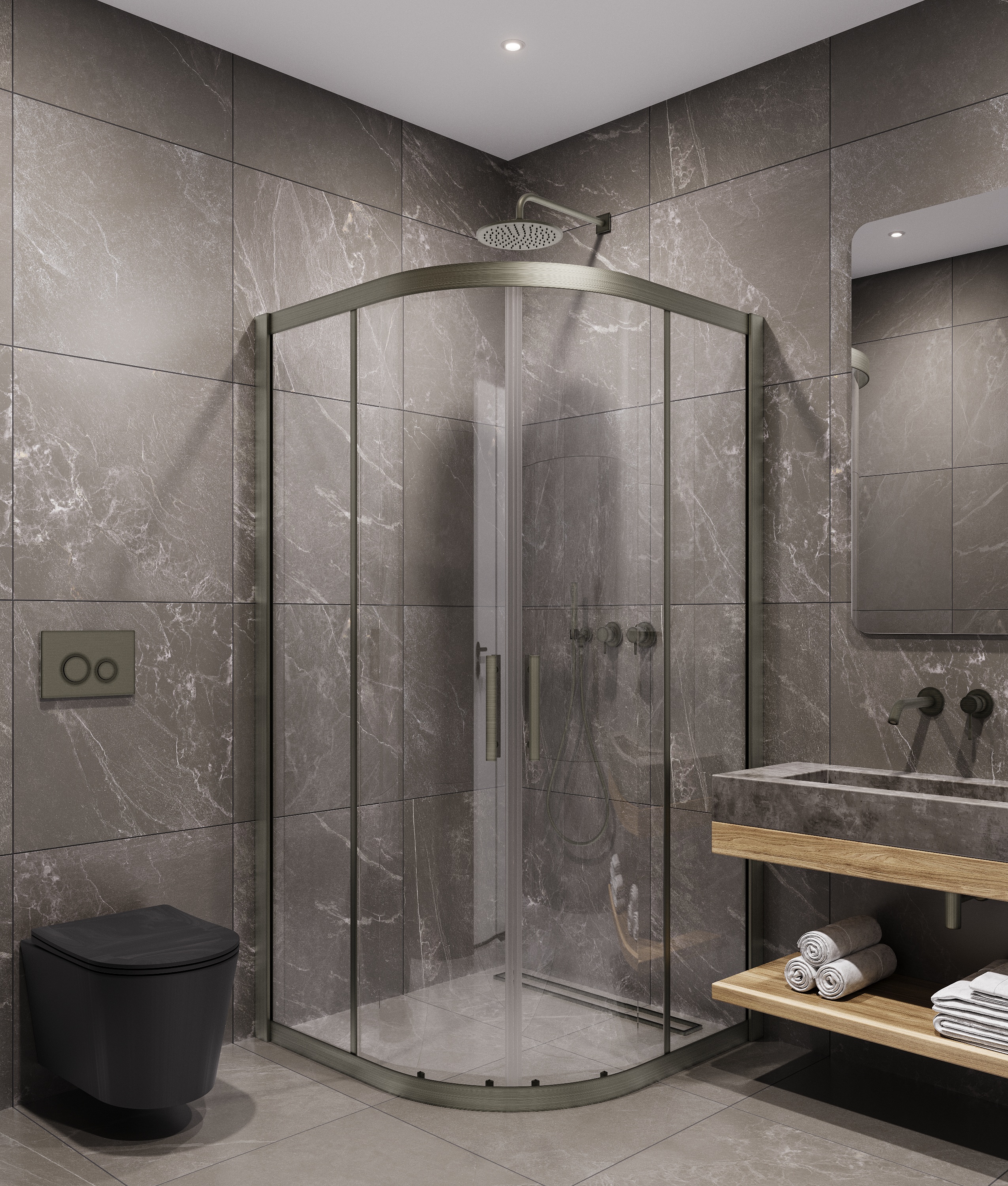 Душевой угол Timo TPSS-90/13C-8, 900*900*2000, профиль никель, стекло прозрачное 8 мм