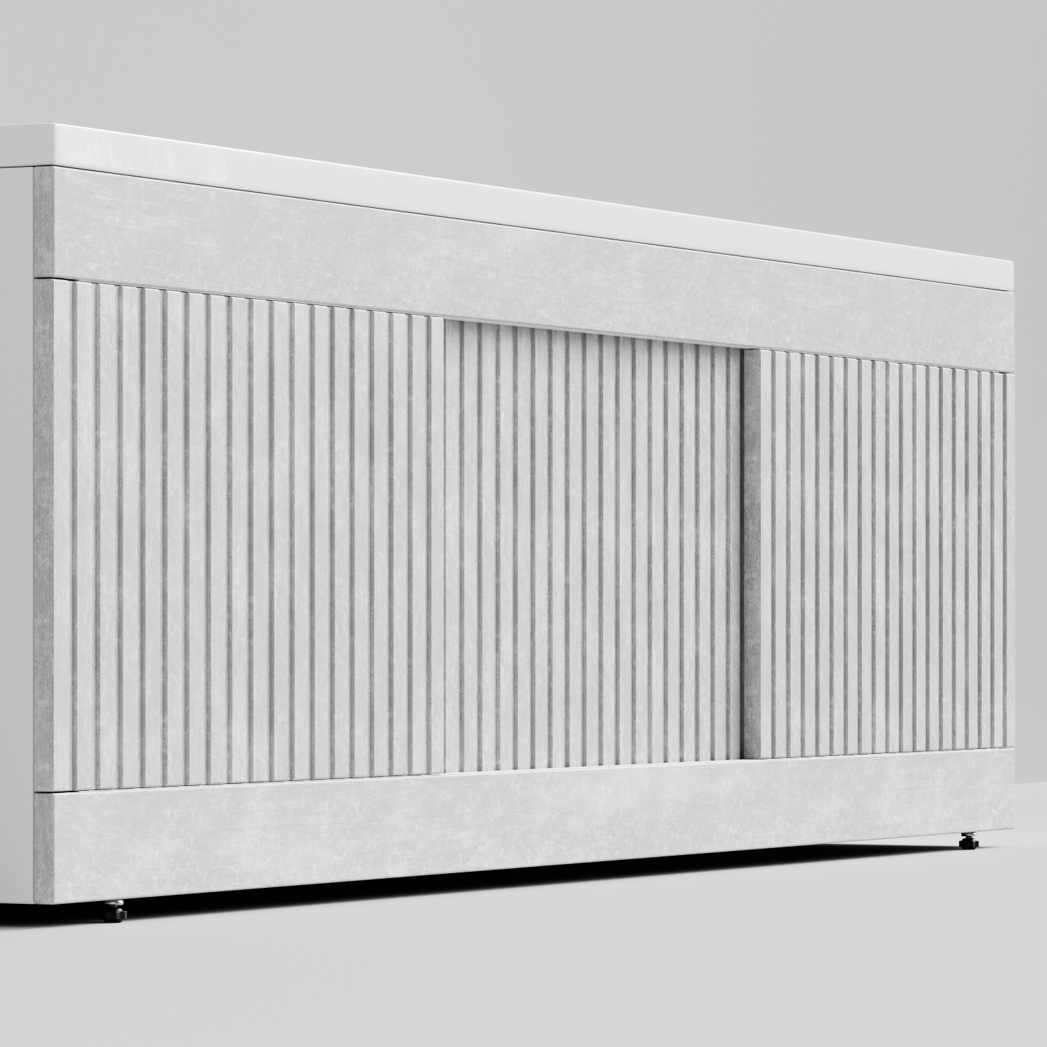 Экран под ванну Vod-ok Тач 170 раздвижной Белый камен