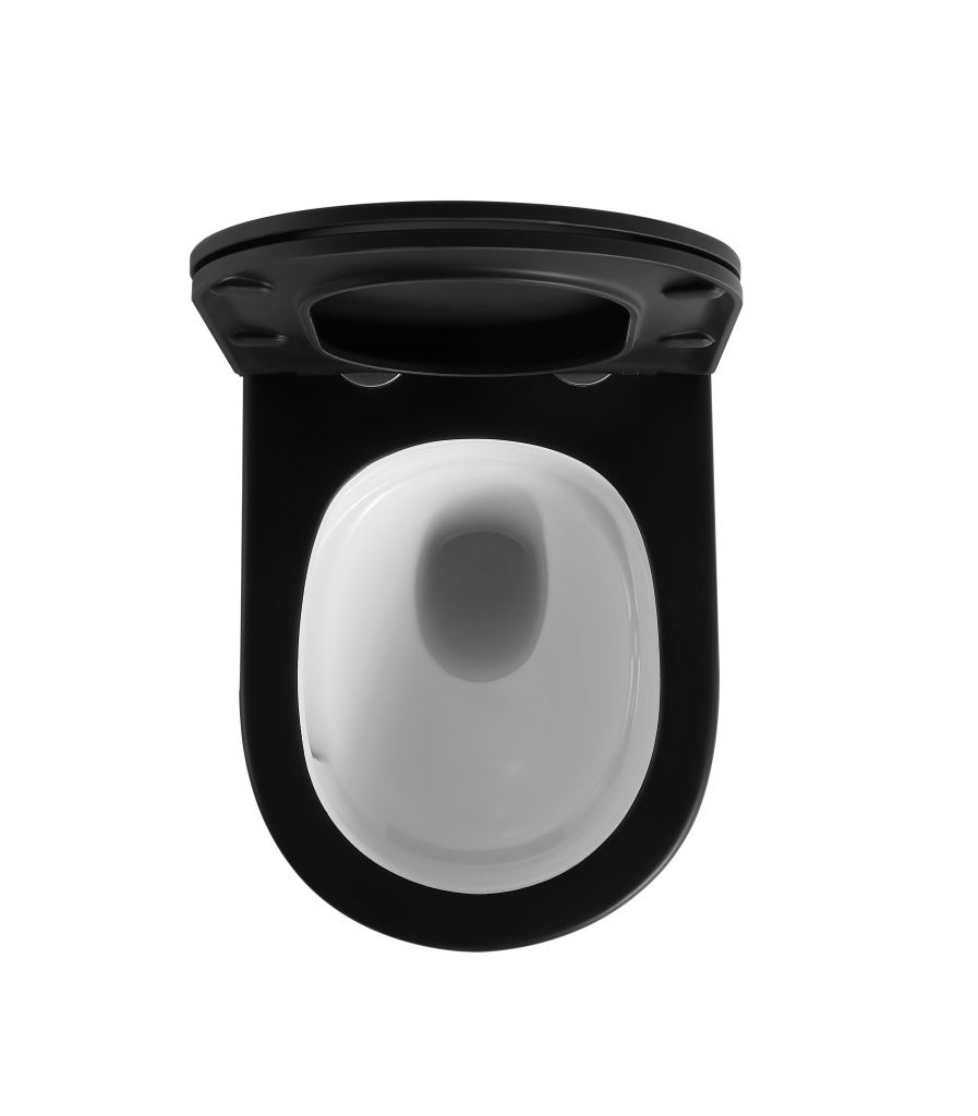 Унитаз Iberica IBERICA BLANCA BILBAO IB.BLB.234.2B1 подвесной, безободковый, черный/белый